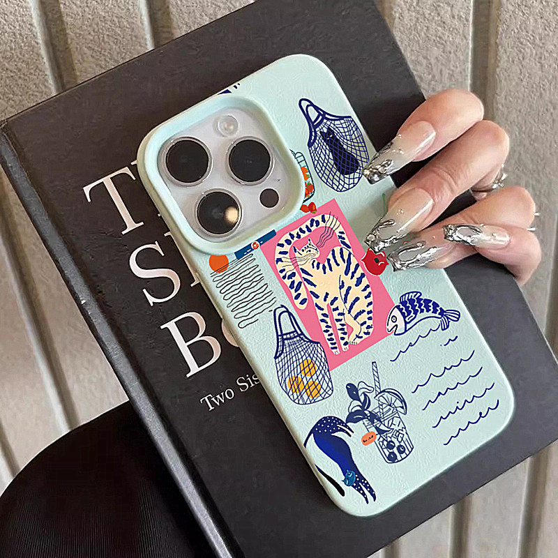 Phone Cases Durable - جرابات هاتف جديدة بتصميم قطة الكرز