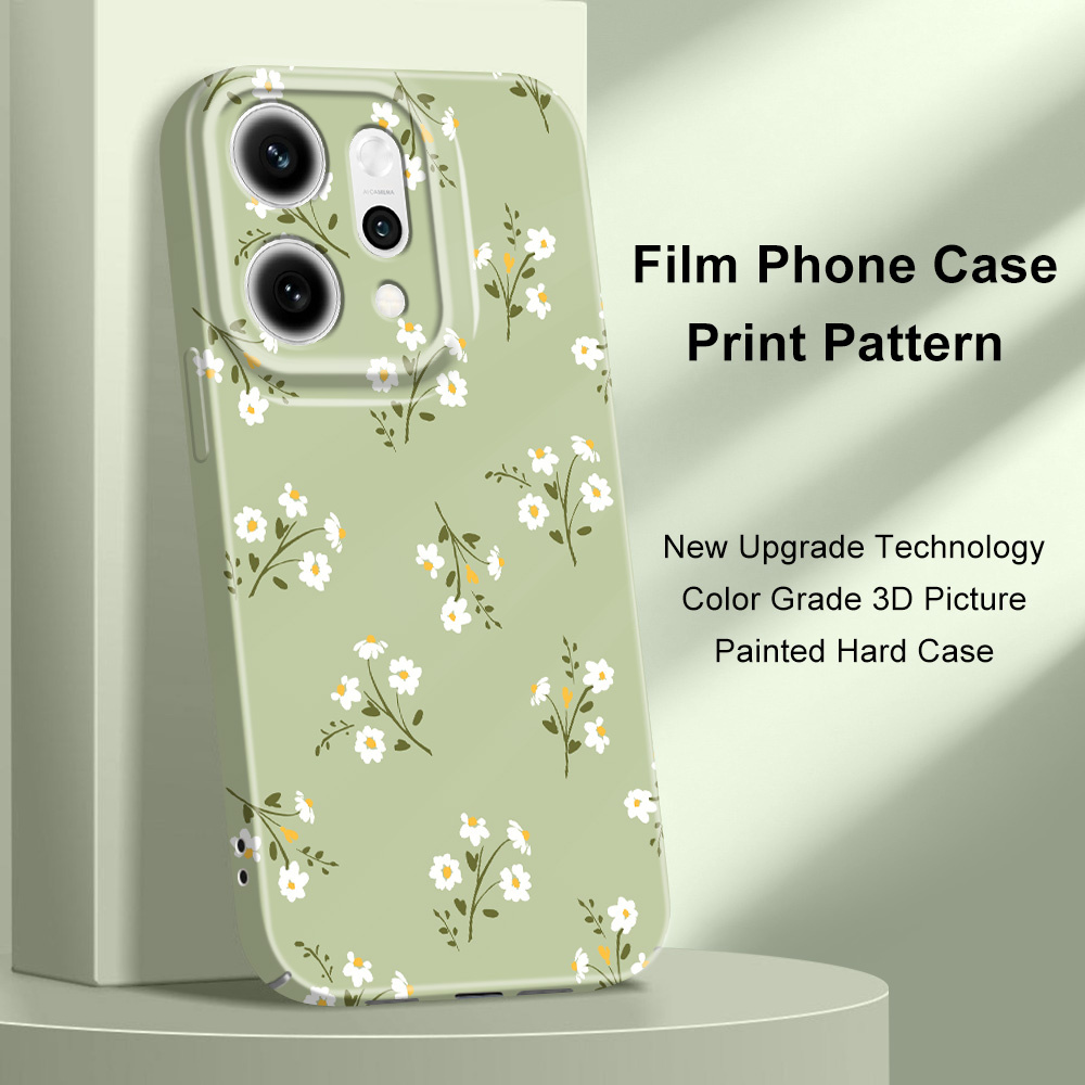 Phone Cases Hard - غطاء هاتف بزخارف زهور جميلة لهواتف
