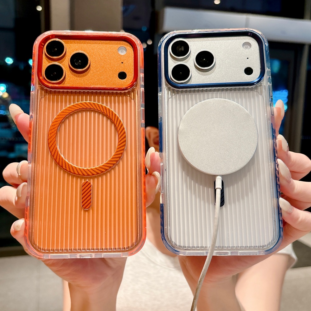 Phone Cases That Cover The Camera - غطاء حماية مغناطيسي مخطط عموديًا لهاتف