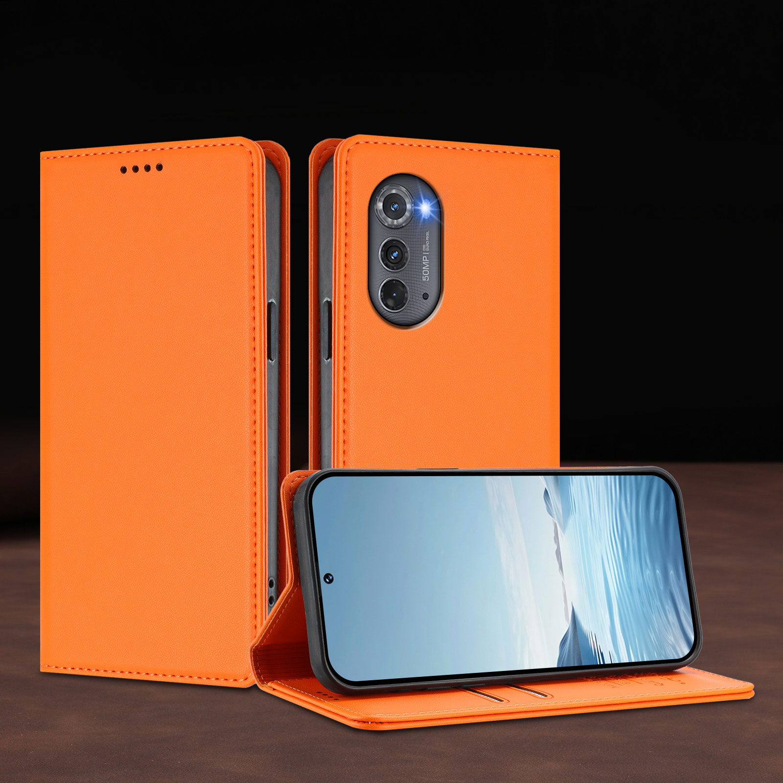 Phone Cases Motorola Edge 2025 - حافظة هاتف جلدية قابلة للطي مع