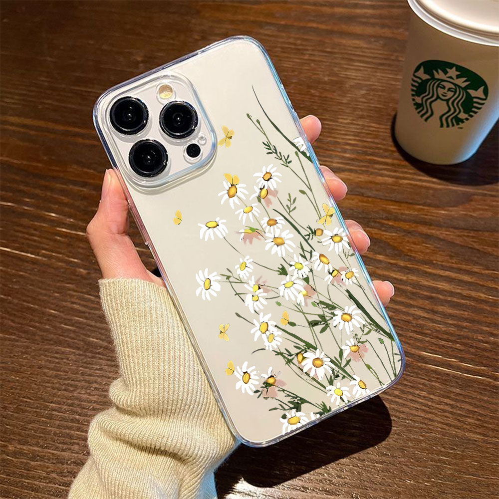 Phone Cases For Iphone 13 - غطاء هاتف جديد بتصميم زهرة الأقحوان