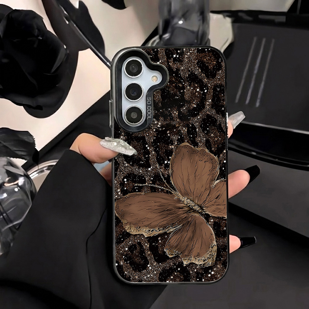 Phone Cases Hard - غطاء حماية صلب بتصميم جلد الفهد