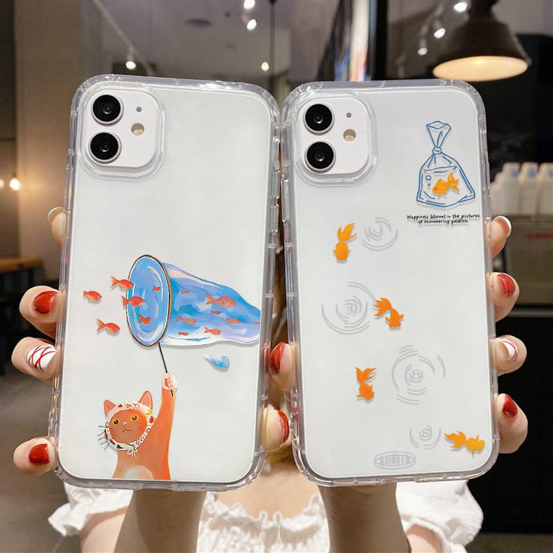 حافظة هاتف شفافة على شكل سمكة  - مراجعة Phone Cases For Iphone 13 وسعره