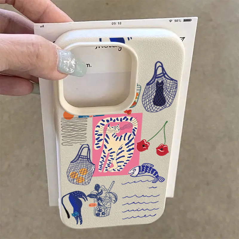 جرابات هاتف جديدة بتصميم قطة ا - مراجعة Phone Cases Durable وسعره