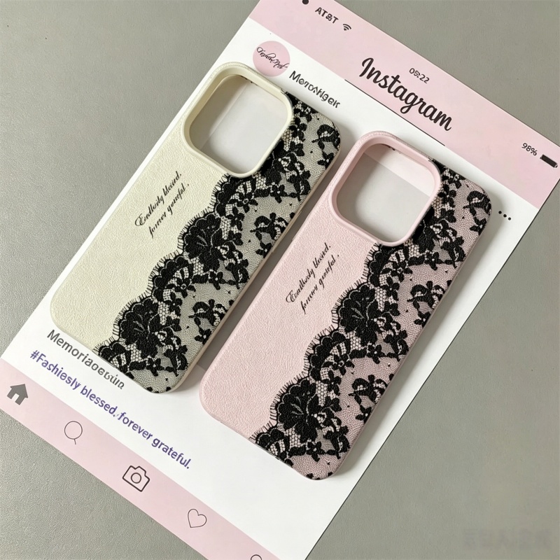 غطاء هاتف بنمط الدانتيل الأسود - مراجعة Phone Cases Motorola Edge 2025 وسعره
