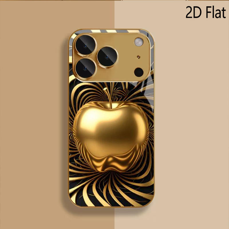 تصميم زجاج مقوى بنقشة التفاحة  - مراجعة Phone Cases That Cover The Camera وسعره