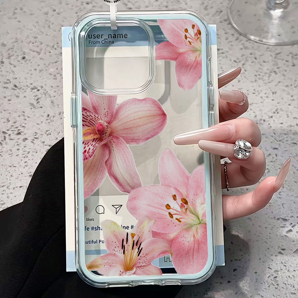 غطاء هاتف شفاف بتصميم زهرة الز - مراجعة Phone Cases Durable وسعره