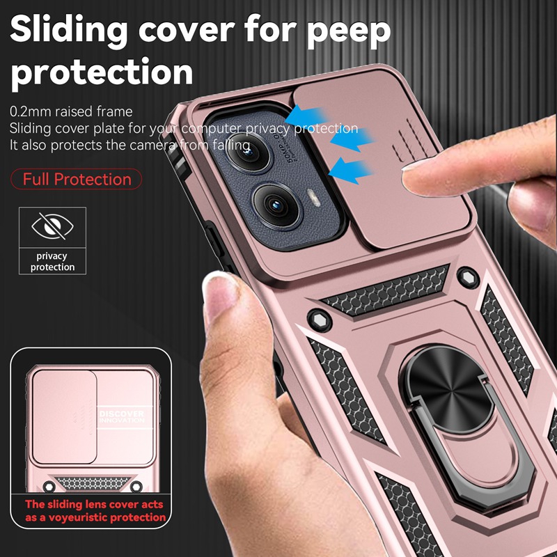 360 °   جراب حماية بحلقة وحامل - مراجعة Phone Cases Motorola Edge 2025 وسعره