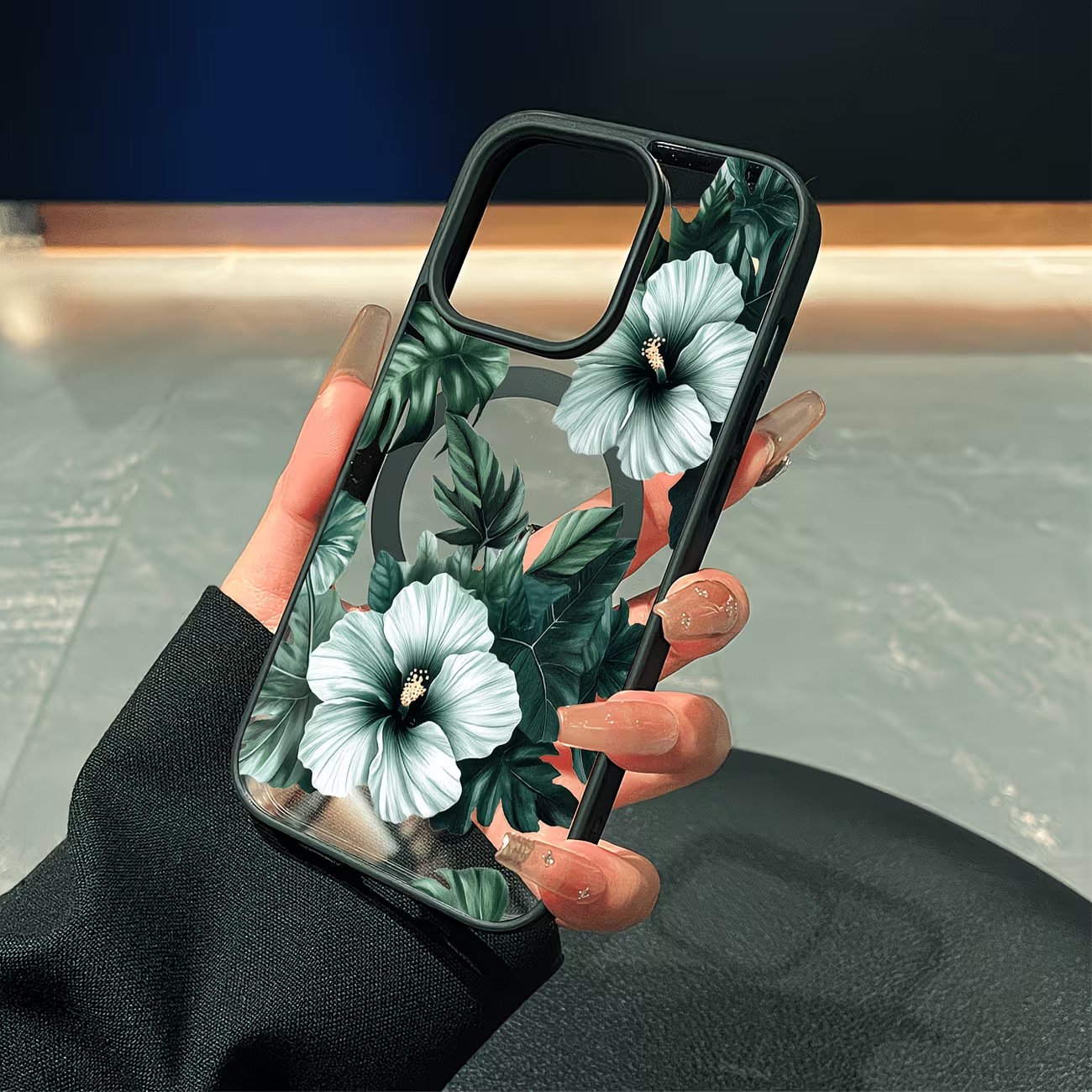 غطاء هاتف شفاف بتصميم زهور خضر - مراجعة Phone Cases For Iphone 13 وسعره
