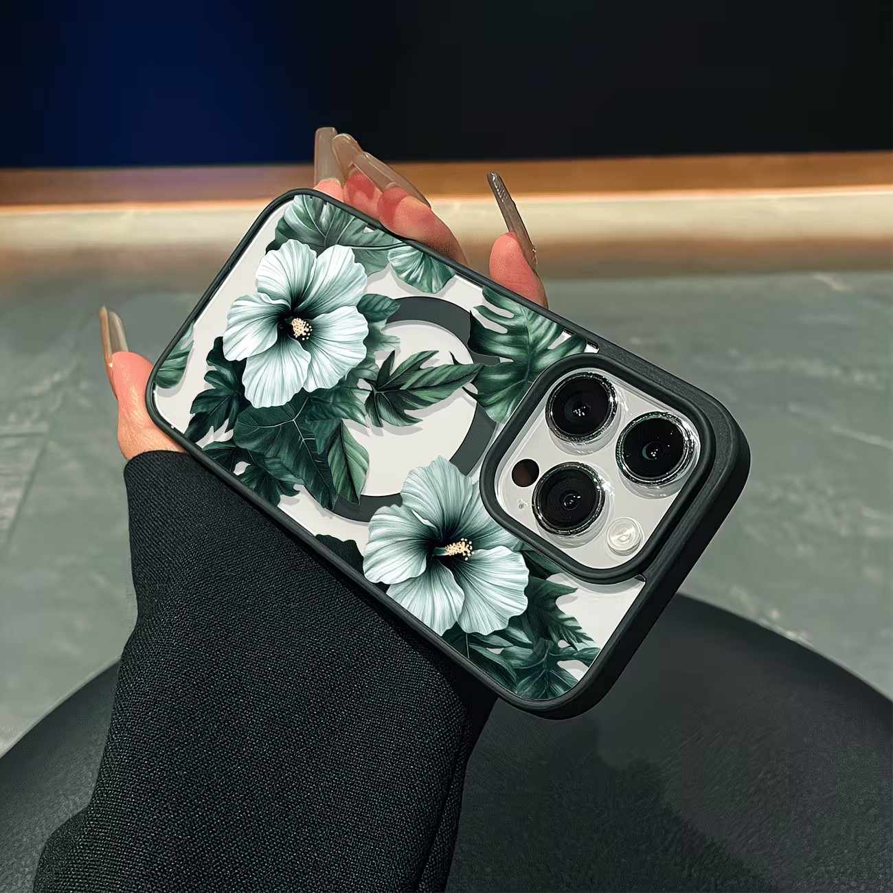 غطاء هاتف شفاف بتصميم زهور خضر - مراجعة Phone Cases For Iphone 13 وسعره